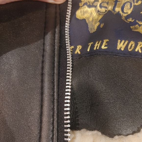 Mens Biker Style authentic leather coat - Picture 7 of 8